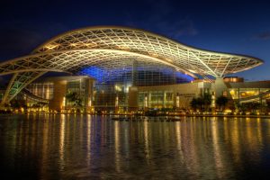 Puerto Rice Convention Center at night